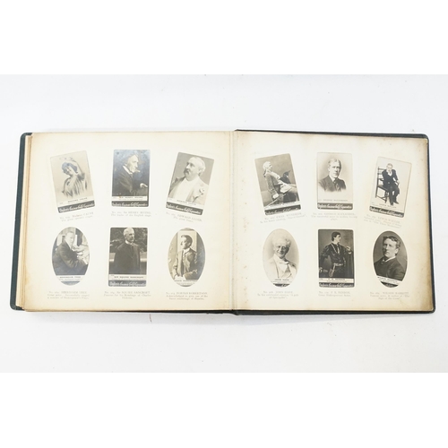 329 - A Collection of Edward VII Ogdens Cigarette Cards in Monochromatic Tones depicting Famous People in ... 