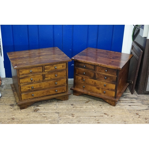 468 - Two lovely Wooden 6 Drawers 