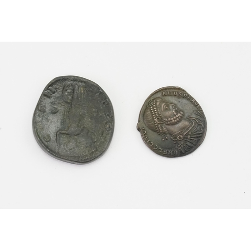 231 - A possible Julian II Apostate 361AD roman coin, symbol of Taurus bull, along with a possible Julian ... 