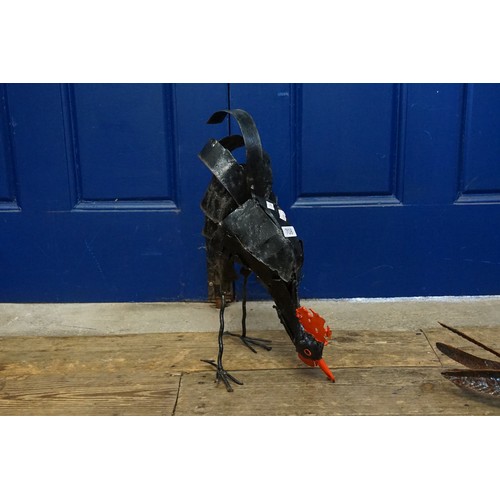 708 - A Wrought Iron Study of a Cockerel.