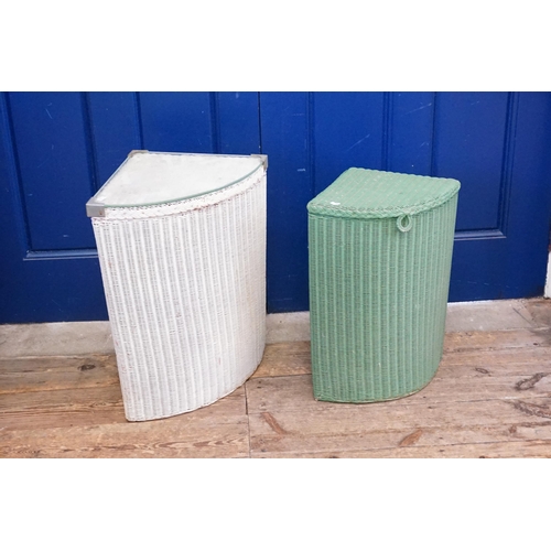 583 - Two Lloyd Loom Linen Boxes.