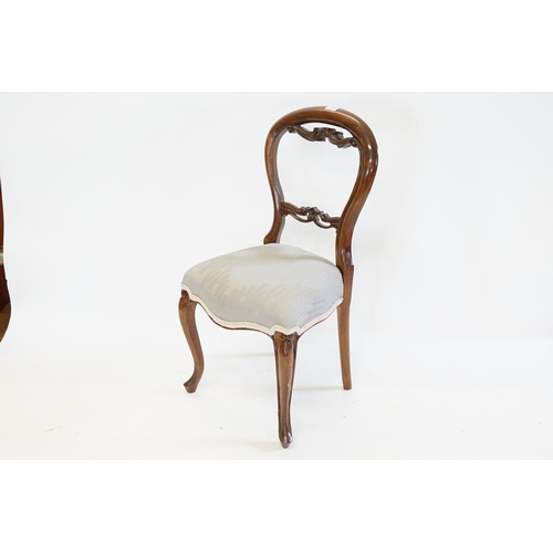 584 - A Reproduction Victorian design Doll's Chair with Upholstered Seat.