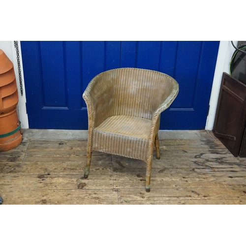 624 - A Lloyd Loom Bedroom Chair.