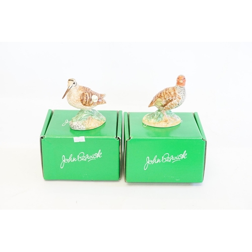 927 - Two Buff Glazed Studies by John Beswick of Birds in Original Boxes.