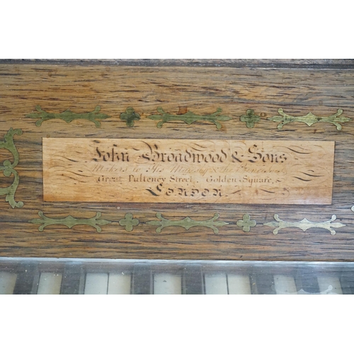 459 - An Antique Mahogany Cross Banded & inlaid Spinet by 