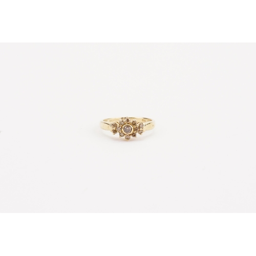 156 - A QVC 9ct gold diamond set ring. Weight 1.9g.