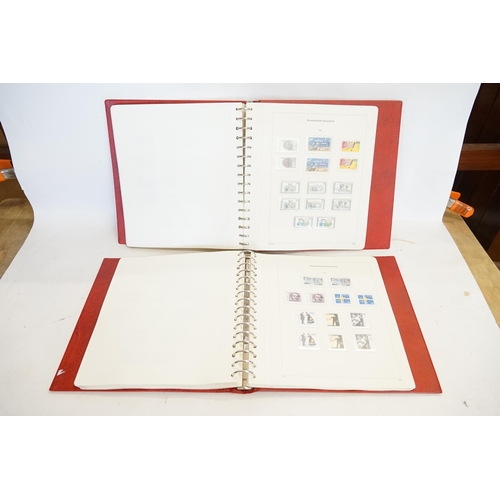 485 - Two Stamp Albums containing from 1981-1994 West Germany, a Near Complete Set. Needs Viewing.