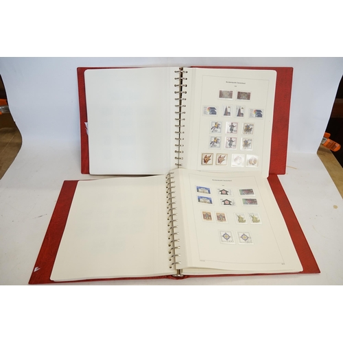 485 - Two Stamp Albums containing from 1981-1994 West Germany, a Near Complete Set. Needs Viewing.