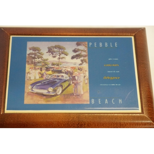 413 - A Pair of Wooden boxes from Pebble Beach.