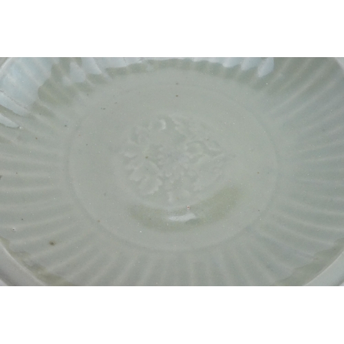 868 - Ex Collection Theophilus Peters - A Chinese Celadon Large Decorative Dish possibly Early/Mid Century... 