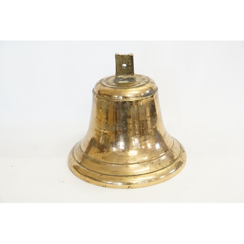 742 - A Brass Ship's Bell No: 513. Measuring: 23cms high.