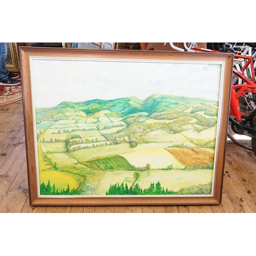 774 - A Large Oil on Canvas of West Cott Vale by 