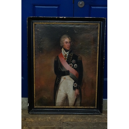 781 - A Period Oil on Canvas painting of 1st Viscount 