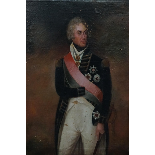 781 - A Period Oil on Canvas painting of 1st Viscount 