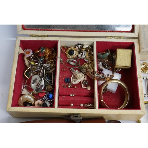 215 - A Box of Costume Jewellery.