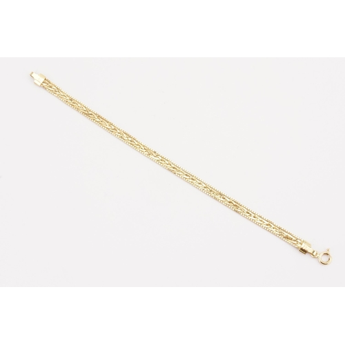 113 - A 18ct gold twist bracelet. Weight 6.9g.