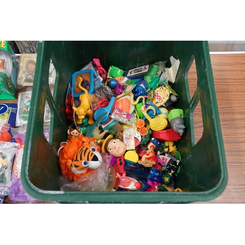 504 - A Collection of Plastic Figures some in Bags, WWF Electronic Game, Fortune Wheel, Grandstand Ghost C... 