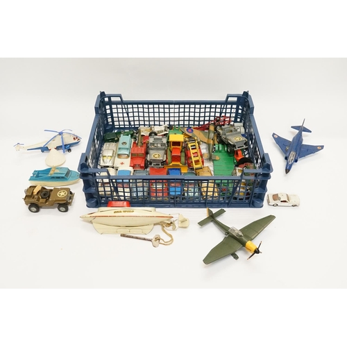 93 - A Collection of Play Worn Diecast to include Corgi & Dinky along with a Sutcliffe Sea Wolf. (25+ Mod... 