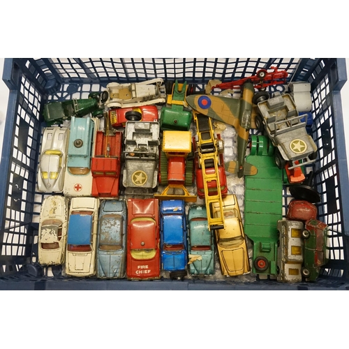 93 - A Collection of Play Worn Diecast to include Corgi & Dinky along with a Sutcliffe Sea Wolf. (25+ Mod... 