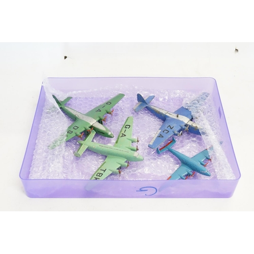 73 - Four Original 1940s/1950s Dinky Planes all in Good Original Condition.