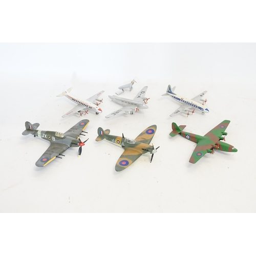 78 - A Tray of Six Dinky Planes to include an Excellent Dinky No: 719 