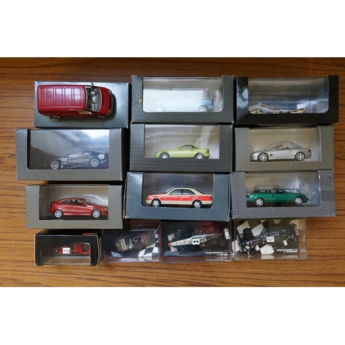 154 - 10 x 1/43rd Scale Mercedes-Benz models along with three others, All Mint & Boxed.