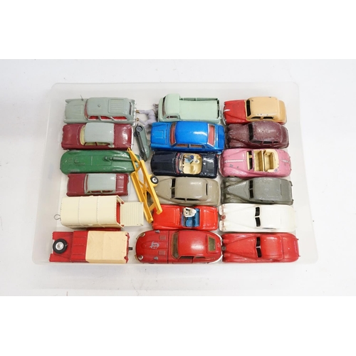 56 - A Tray of around 20 Play Worn & Repainted Dinky & Corgi models ranging from Fair to Excellent Condit... 