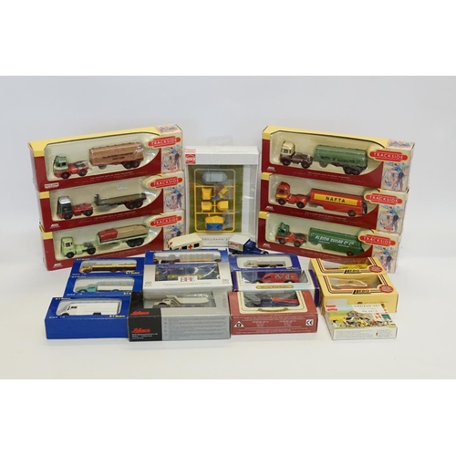 202 - A Box of Boxed Diecast models to include Trackside Models, B-T models, Schuco, Busch, Lledo, etc. (1... 