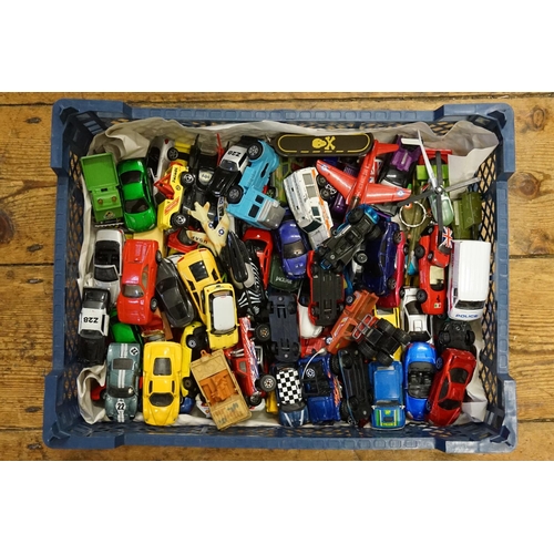 227 - A Tray of models to include Matchbox, Hot Wheels etc. Around 50+ models all appear to be in Excellen... 