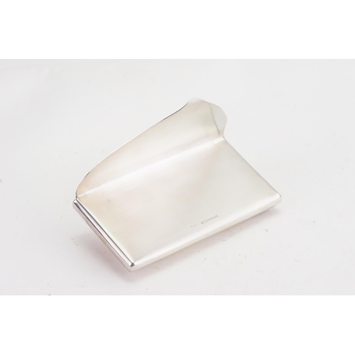 2 - A Silver “Asprey of London” business card holder set in the envelope style. Hallmarked 2006. Contain... 