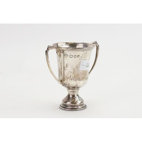 26 - A Small Silver Sports Trophy. Weighing: 49 Grams.