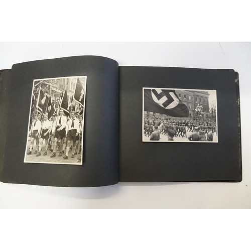 323 - An interesting Nazi period Photograph Album with views of Frankfurt depicting Rallies, Processions, ... 