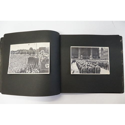 323 - An interesting Nazi period Photograph Album with views of Frankfurt depicting Rallies, Processions, ... 