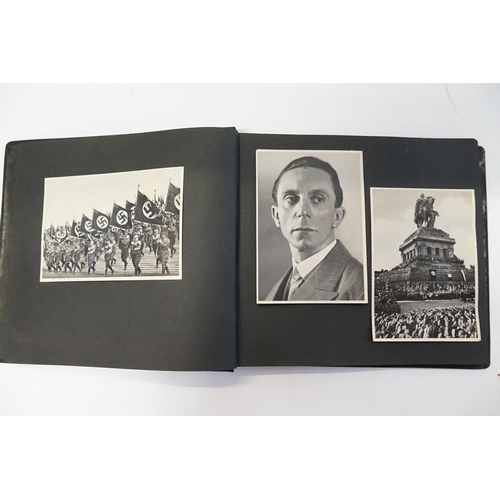 323 - An interesting Nazi period Photograph Album with views of Frankfurt depicting Rallies, Processions, ... 