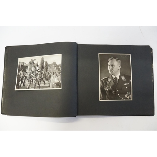 323 - An interesting Nazi period Photograph Album with views of Frankfurt depicting Rallies, Processions, ... 