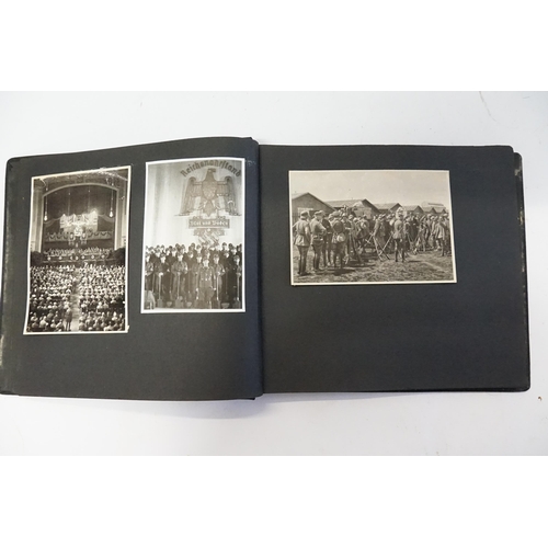 323 - An interesting Nazi period Photograph Album with views of Frankfurt depicting Rallies, Processions, ... 