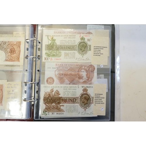 269 - An Album containing a Collection of English Banknotes to include Better Notes & High Quality & High ... 