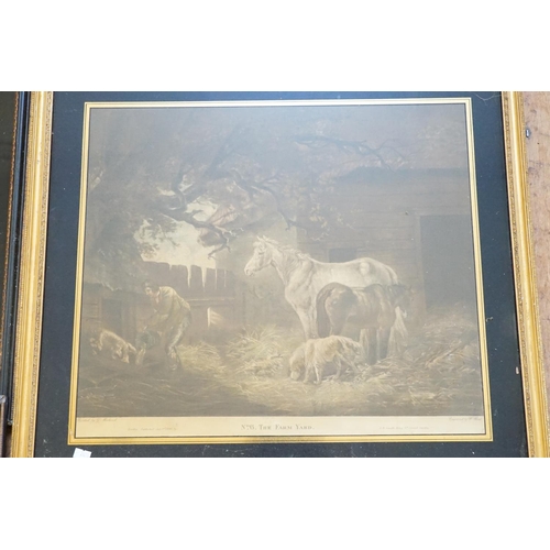 492 - A Pair of Black & Gilt Framed 