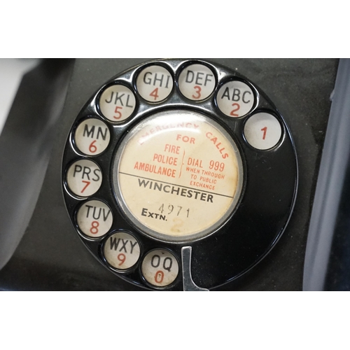 1024 - A Bakelite Cased Telephone. No: FWR60/24.