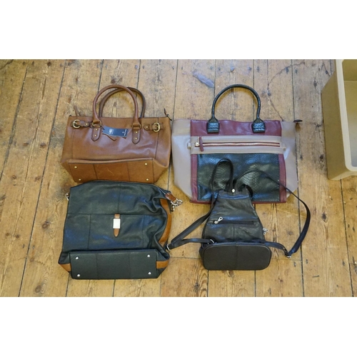 375 - Four various Ladies Handbags in Various Colours.