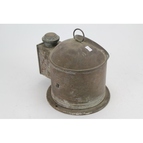 1035 - A Scarce Brass Cased Binnacle Compass on gimbal base form a 1940's Motor Patrol Boat.