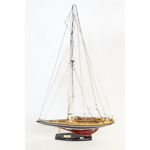 1038 - A lovely model of a Single Mast Sailing boat named 