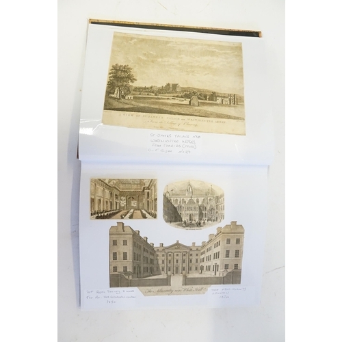 504 - An Album of Approx 100 Prints & Engravings from the Parliament of 1820-1825, each print relates to a... 