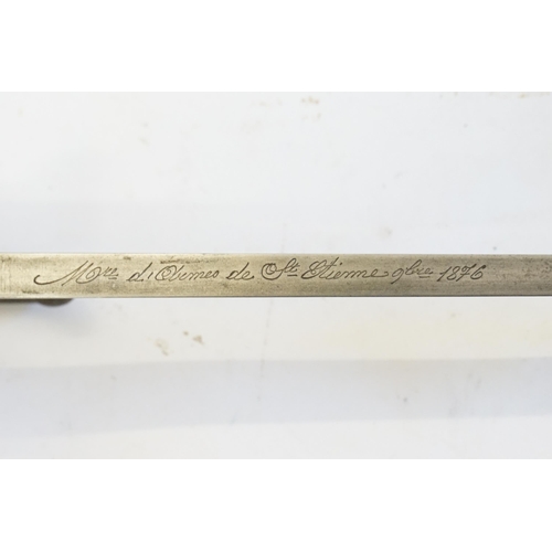 674 - A WWI Bayonet with Scabbard Brass mounted No: 86690.