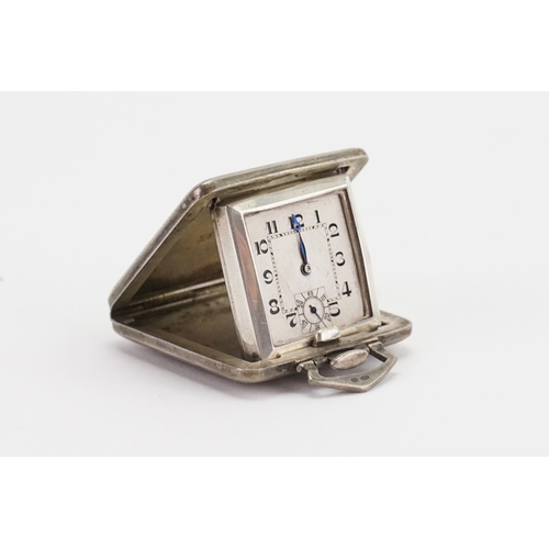 215 - A Silver Cased Wristwatch contained in a Silver Case with movement by 