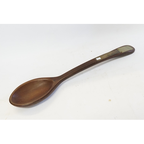 863 - An interesting Carved Wooden Spoon with a Presentation inscription 