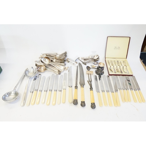 121 - A quantity of Silver Plated Cutlery.