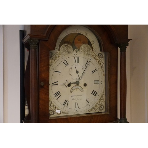 246 - A Georgian Mahogany Long Case Clock by 