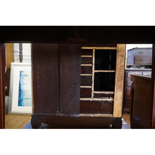 539 - A Japanese Kiri Kodansu with Fitted Top Drawer, Three Doors & Panels inlaid with Hunting Birds, Fitt... 