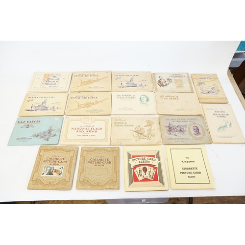 334 - A Superb Collection of 18 Original Cigarette Card Albums to include 